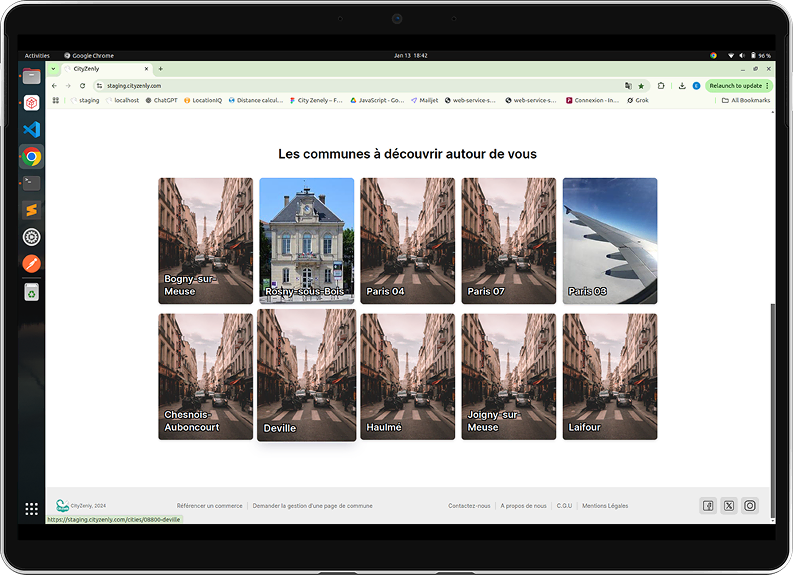 City browsing interface