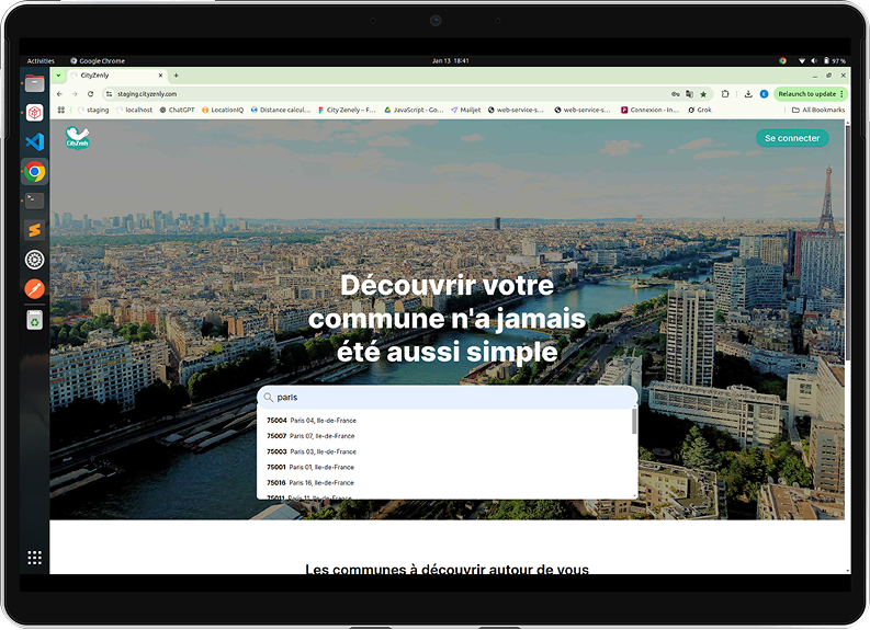 City analytics dashboard