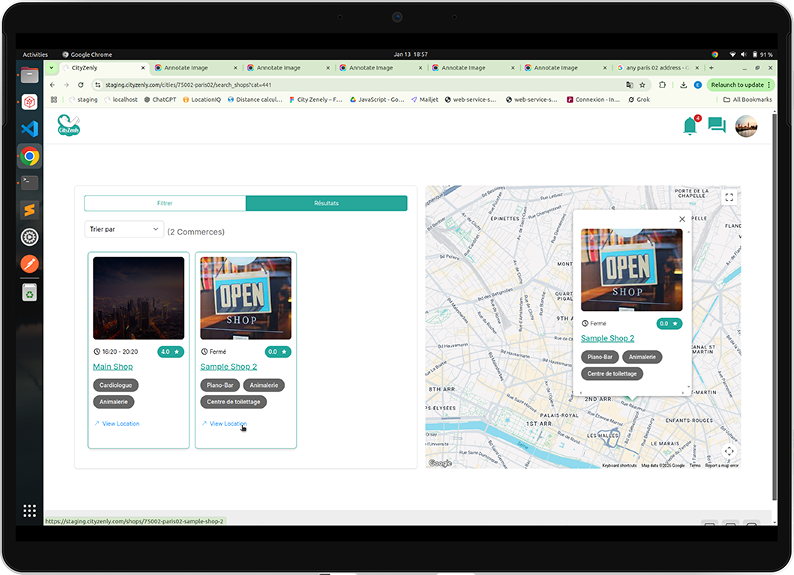 Shop listing and seller tools