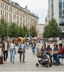 Cityzenly residents and visitors exploring the city platform