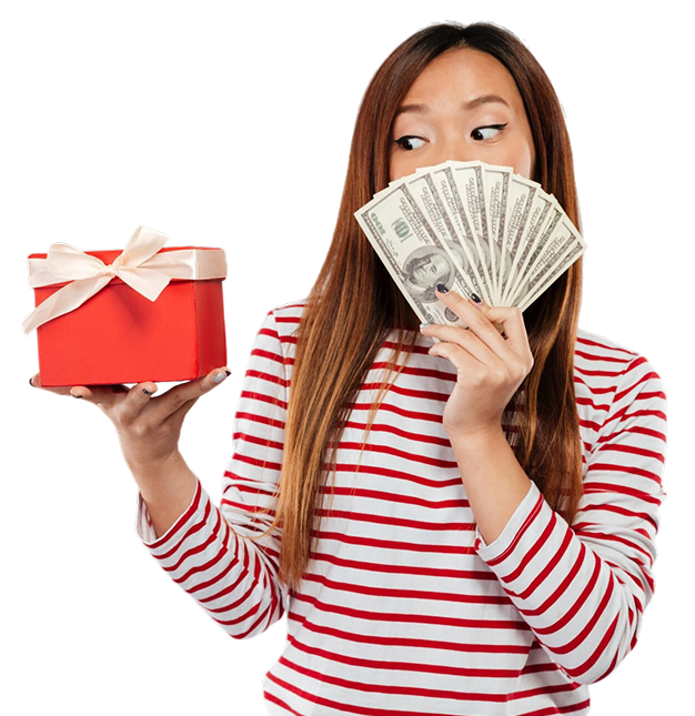 Person holding a digital gift card representing personalized gifting