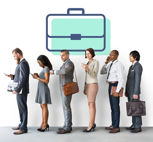Candidates in hiring queue