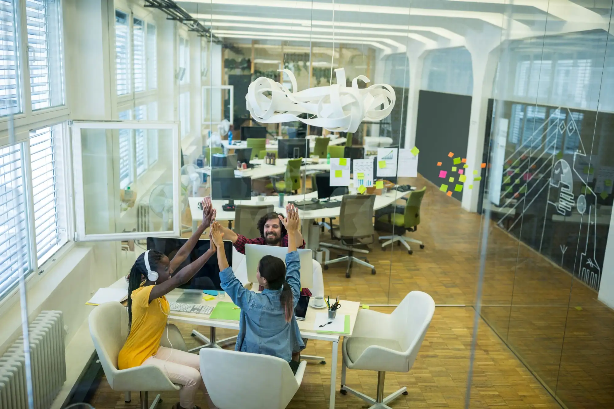 Co-working spaces and smart buildings