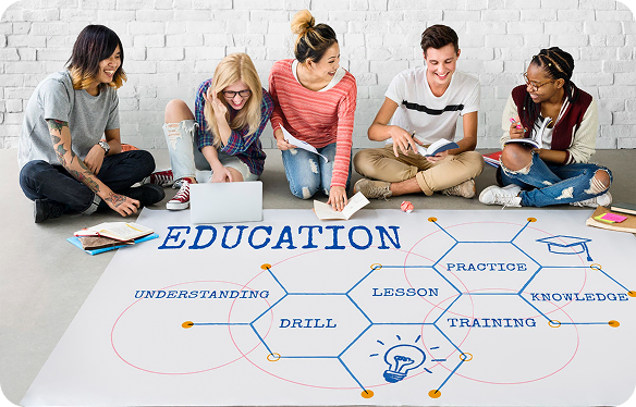 Multi-course institutions and schools - multi-course service illustration