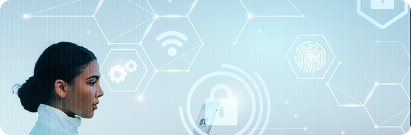 Secure & Compliant Digital Health Solutions - secure digital health service illustration