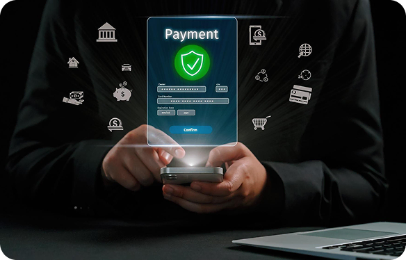 Secure payments and monetization - secure payment service illustration