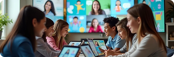 Social Learning Systems - social learning service illustration